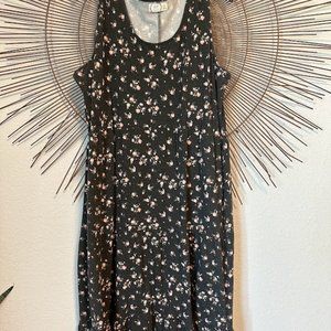 Maurices 24/7 Black Floral Maxi Dress